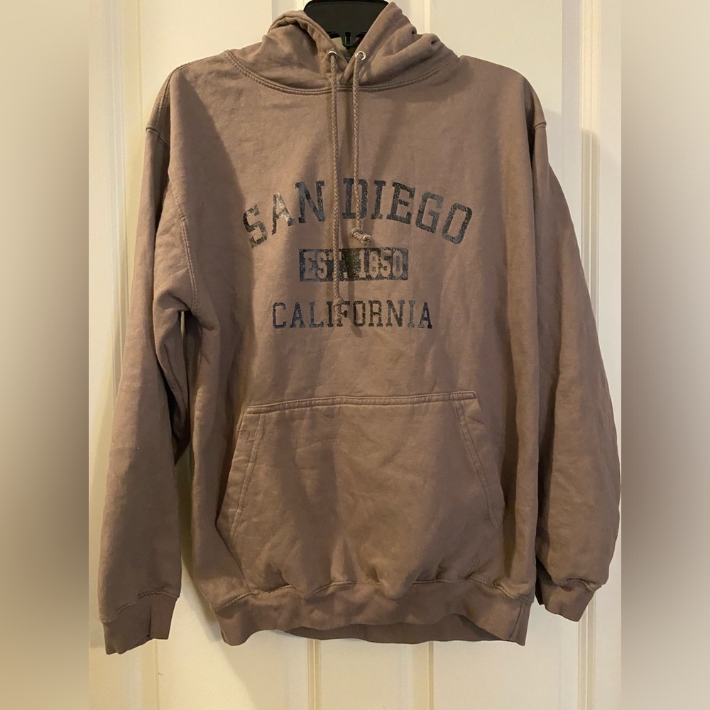 San Diego California Hoodie - Brown